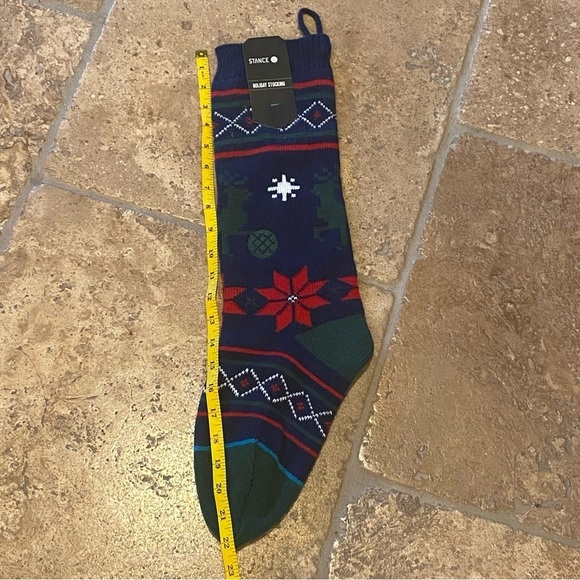 NWT~STANCE Holiday Stocking Christmas Sock Prancer 22” - Picture 4 of 5